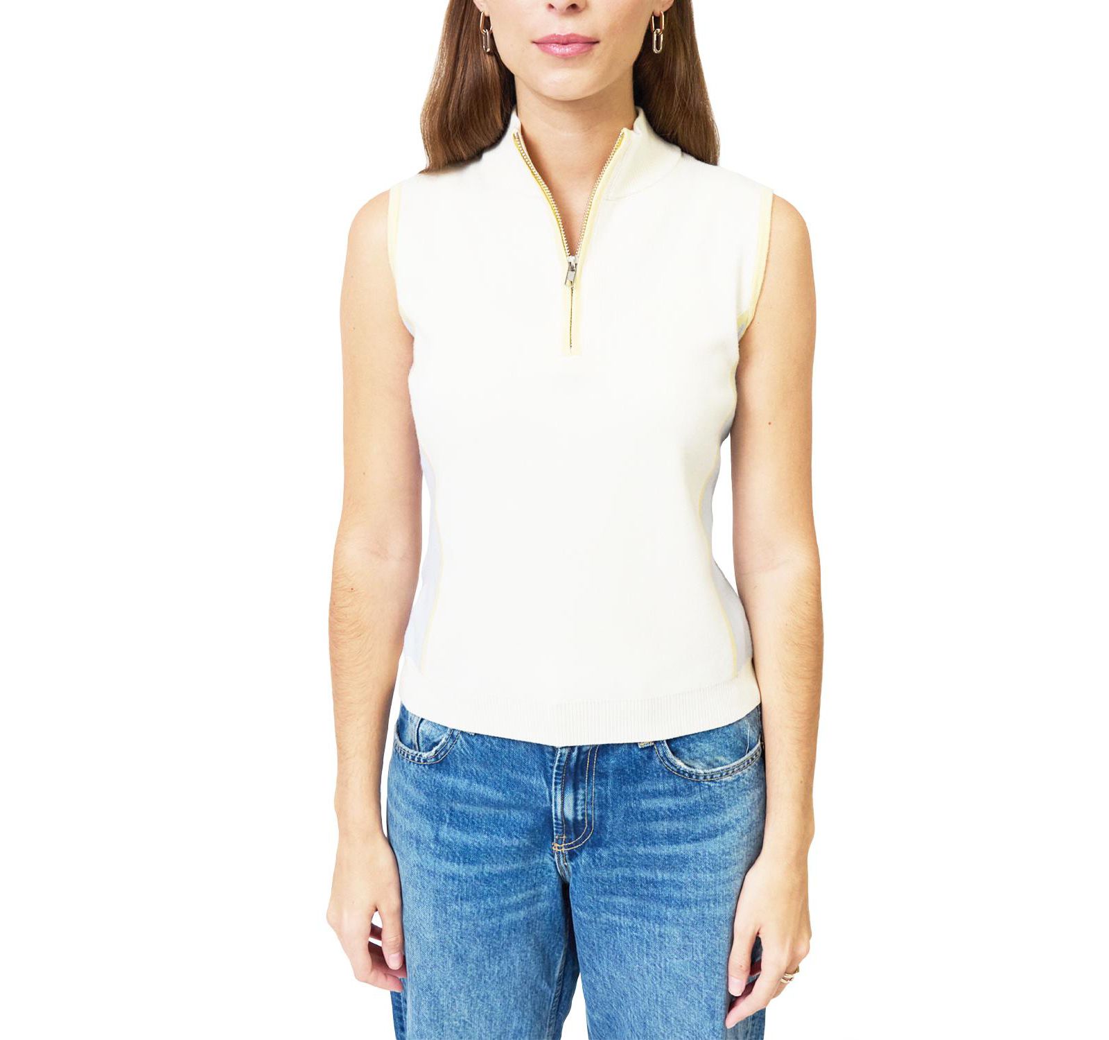 Central Park West Women's Birdie Sleeveless 3/4 Zip