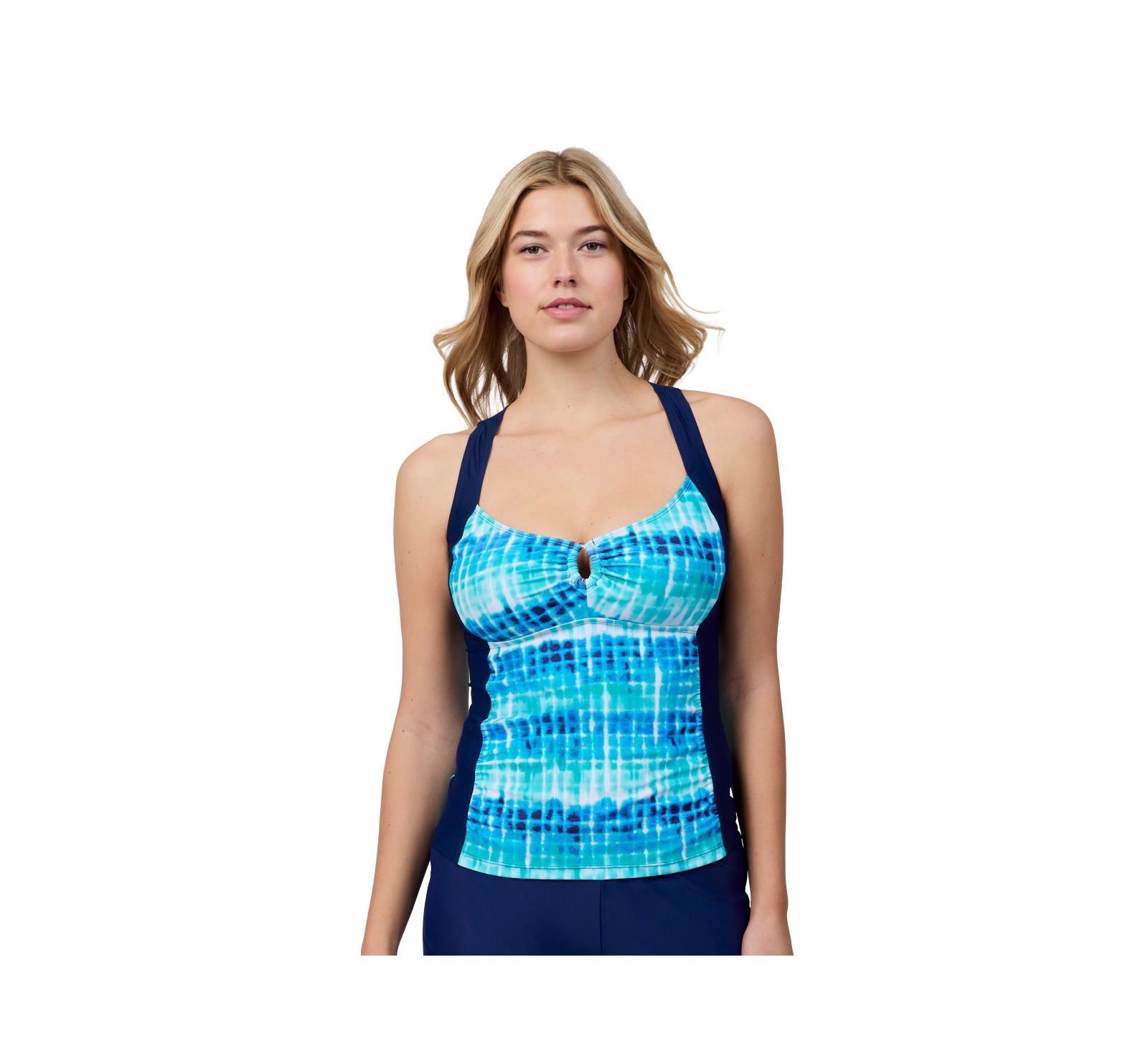 Женский топ Free Country Shirred Front Tankini