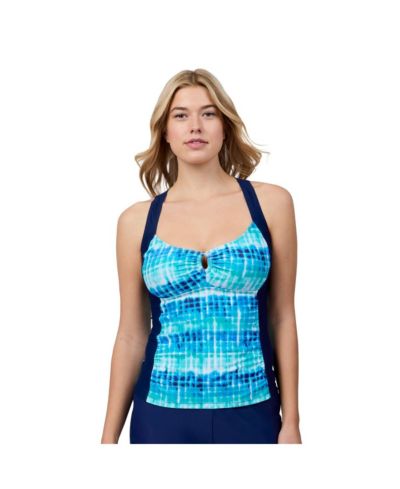 Женский топ Free Country Shirred Front Tankini