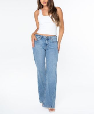 Celebrity Pink Juniors' Relaxed Low-Rise Flare Jeans