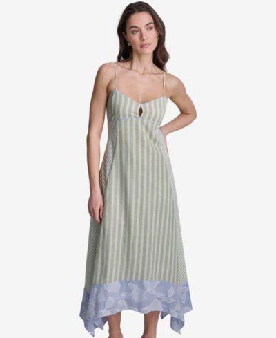 Женское миди-платье BCBG в полоску