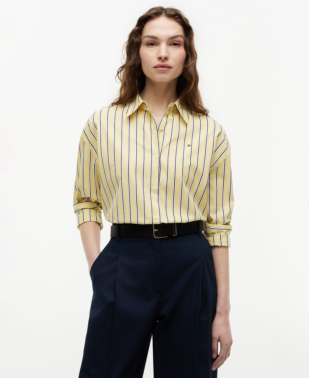 Женская хлопковая рубашка Tommy Hilfiger Boxy
