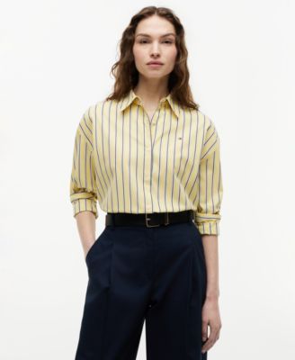 Женская хлопковая рубашка Tommy Hilfiger Boxy