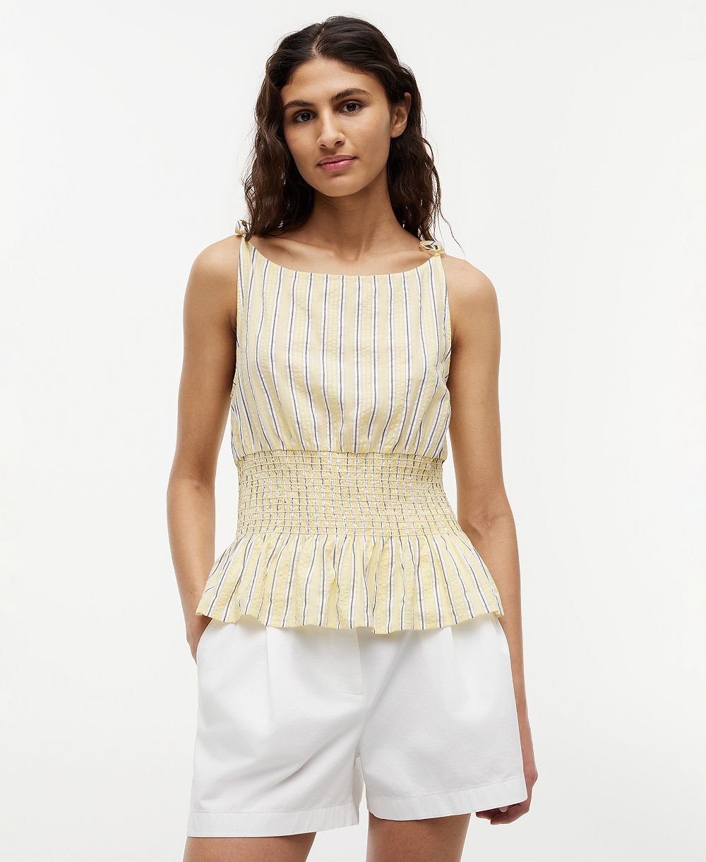 Топ Tommy Hilfiger Women's Smocked Shoulder-Tie