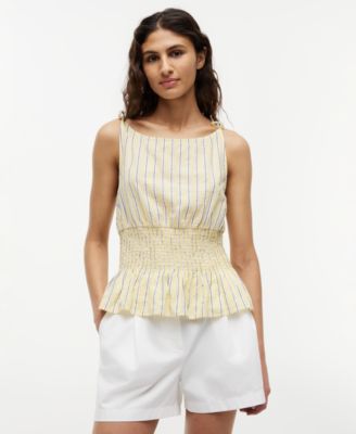 Топ Tommy Hilfiger Women's Smocked Shoulder-Tie