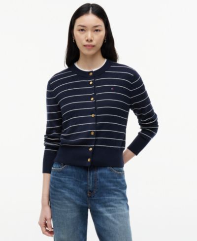 Женский хлопковый кардиган Tommy Hilfiger Crewneck
