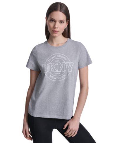 DKNY Sport Women's Collegiate Medallion Logo T-Shirt