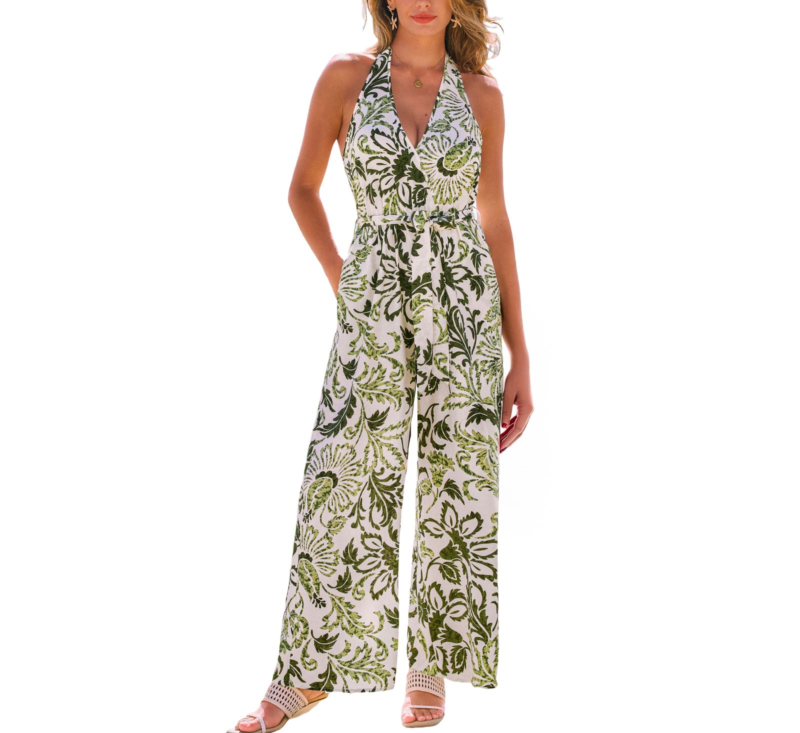 Cupshe Women's Spring Nostalgia Floral Jumpsuit
