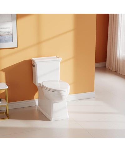 gaomon One Piece Toilet for Bathroom, Elongated Toilet with Left-Hand Trip Lever, Dual Flush 0.8/1.28 GPF, Soft-Close Seat