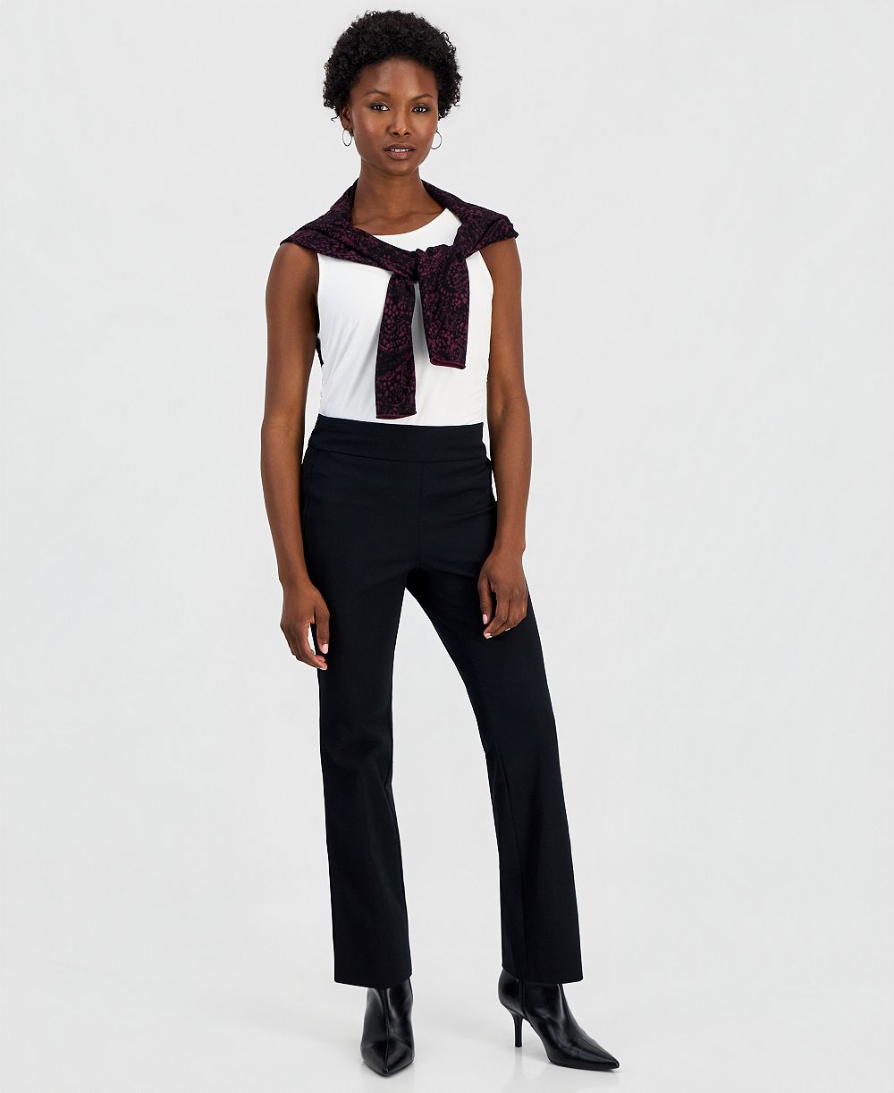 I.N.C. International Concepts Petite Incredible Stretch Pull-On Bootcut Pants, Macy's Exclusive