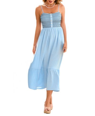 Женское пляжное платье Cupshe Smocked Bodice Cami Midi