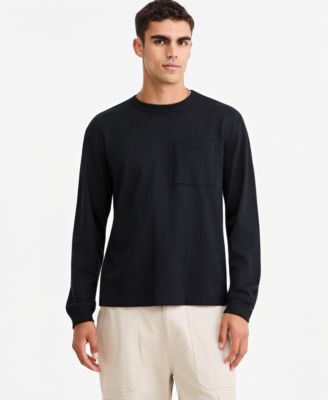 Mode of One Men's Long-Sleeve Relaxed-Fit Pocket T-Shirt, Macy's Exclusive