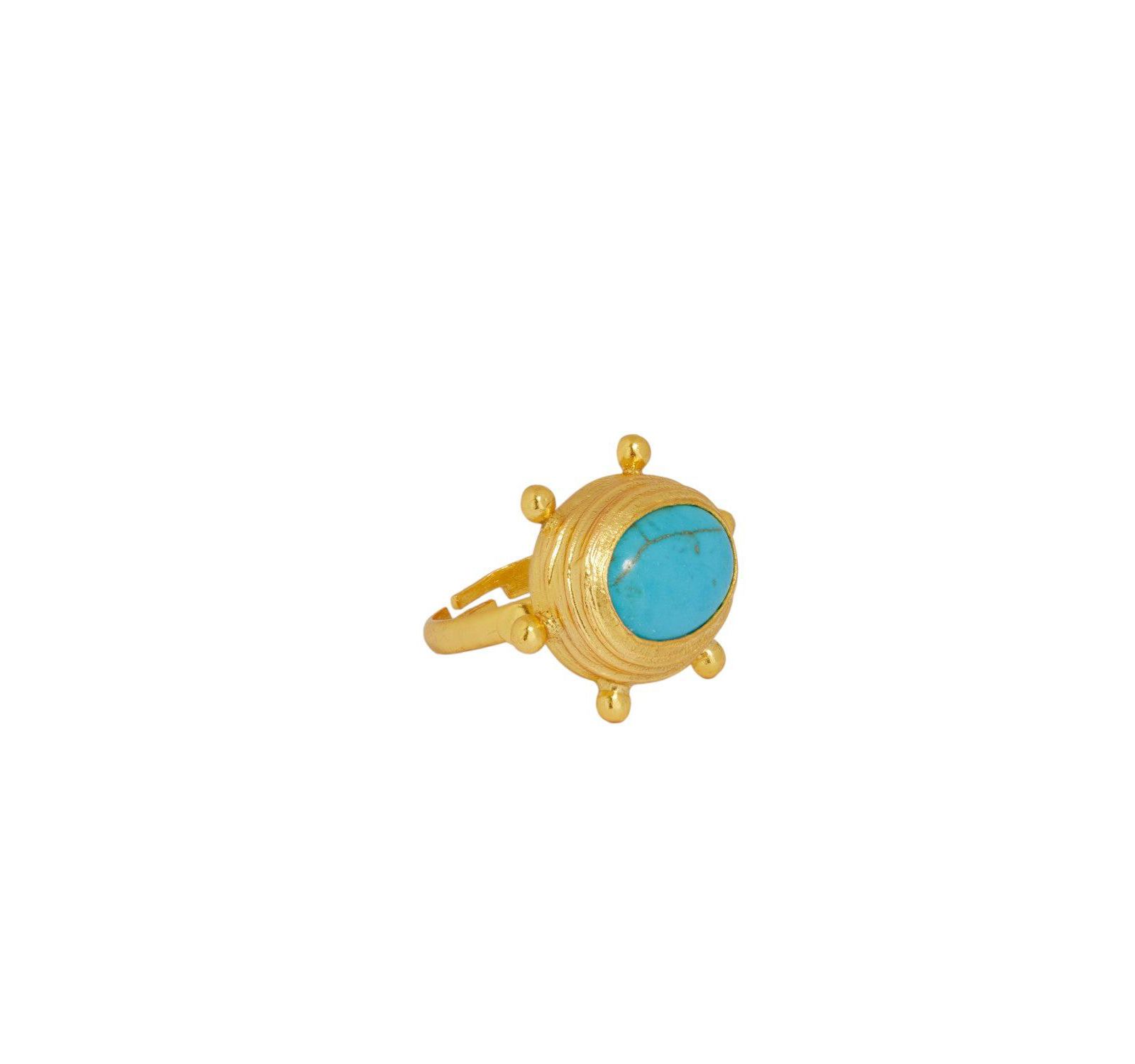 Коктейльное кольцо Ottoman Hands Zand Turquoise