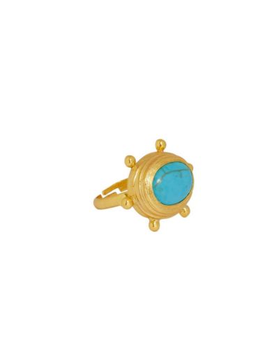 Коктейльное кольцо Ottoman Hands Zand Turquoise