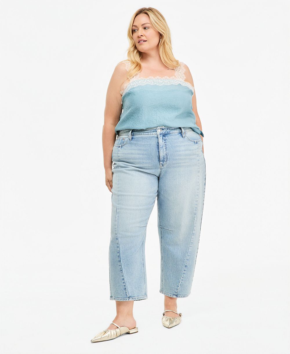 Джинсы Plus Size On 34th Ames Barrel-Leg