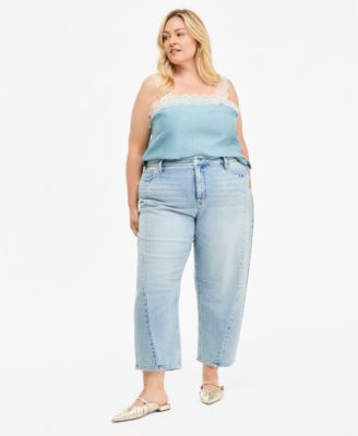 Джинсы Plus Size On 34th Ames Barrel-Leg