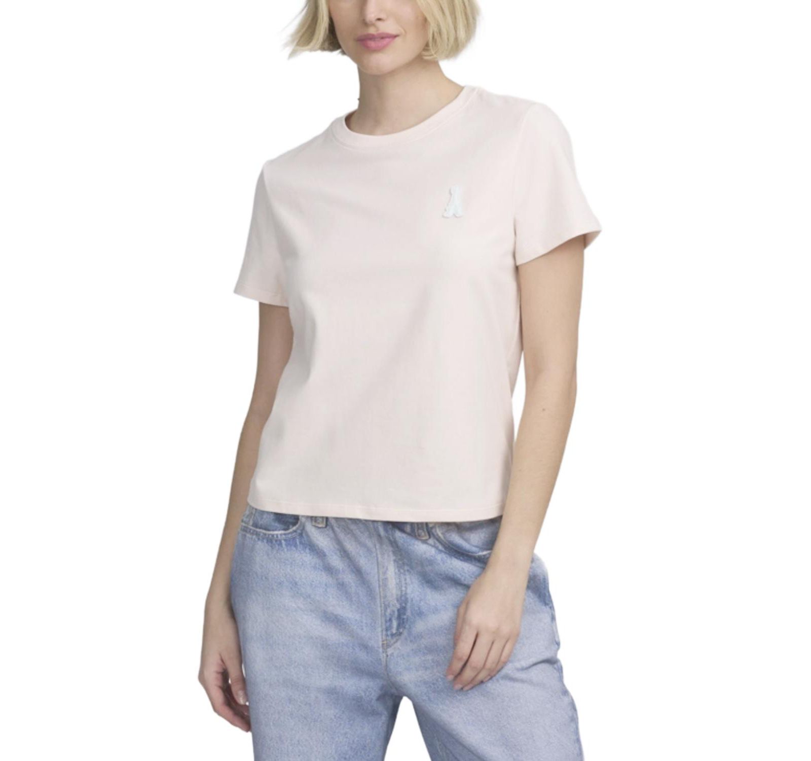 ELLE Collection Women's Tee With Logo Applique