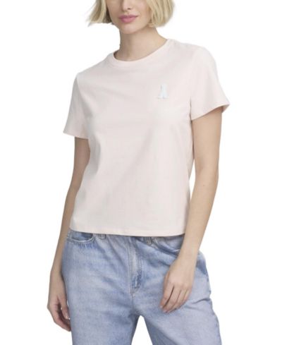 ELLE Collection Women's Tee With Logo Applique