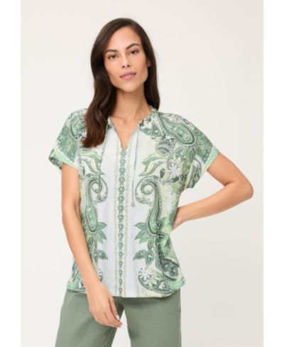 Olsen Women's Paisley Panneaux Print T-Shirt