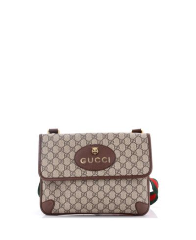 Средняя сумка-мессенджер Gucci Neo Vintage Flap из покрытия Canvas, б/у