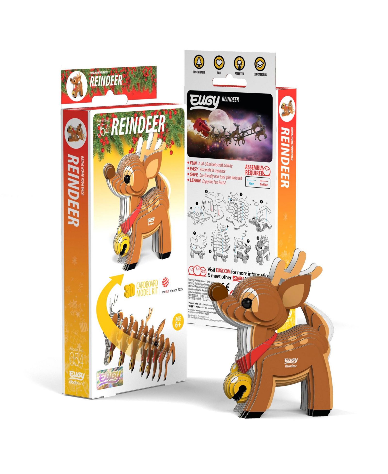 3D пазл Eugy Reindeer