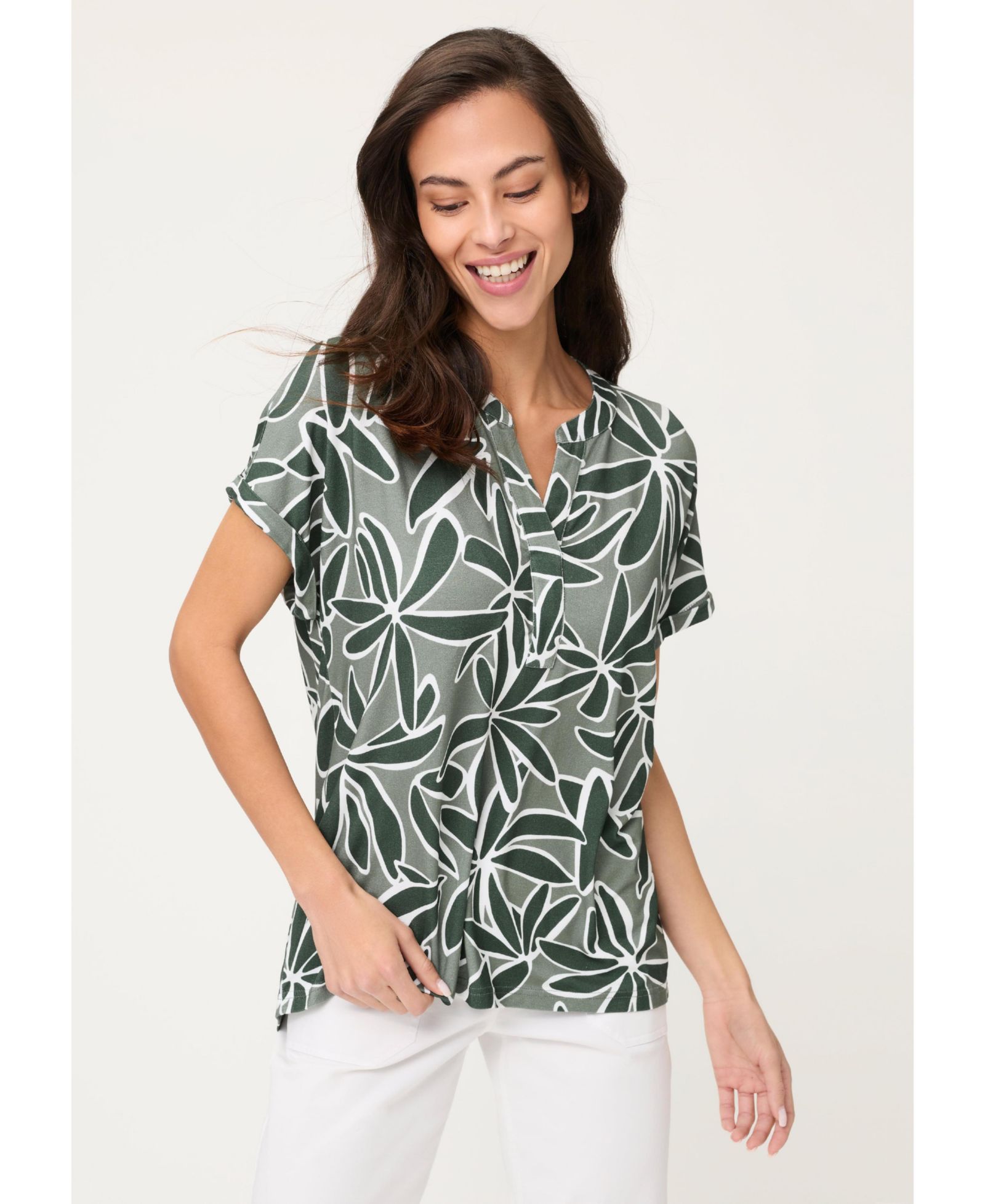 Olsen Women's Palm Design T-Shirt