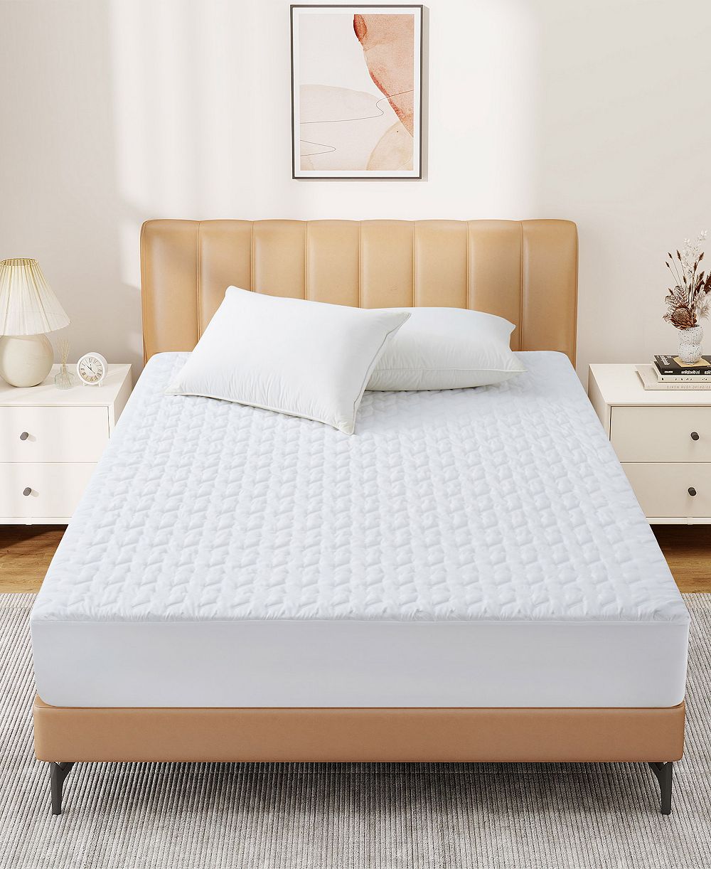 UNIKOME Waterproof Quilted Mattress Protector with Deep Pocket, Queen