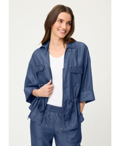 Olsen Women's Soft Denim-Look Jacket