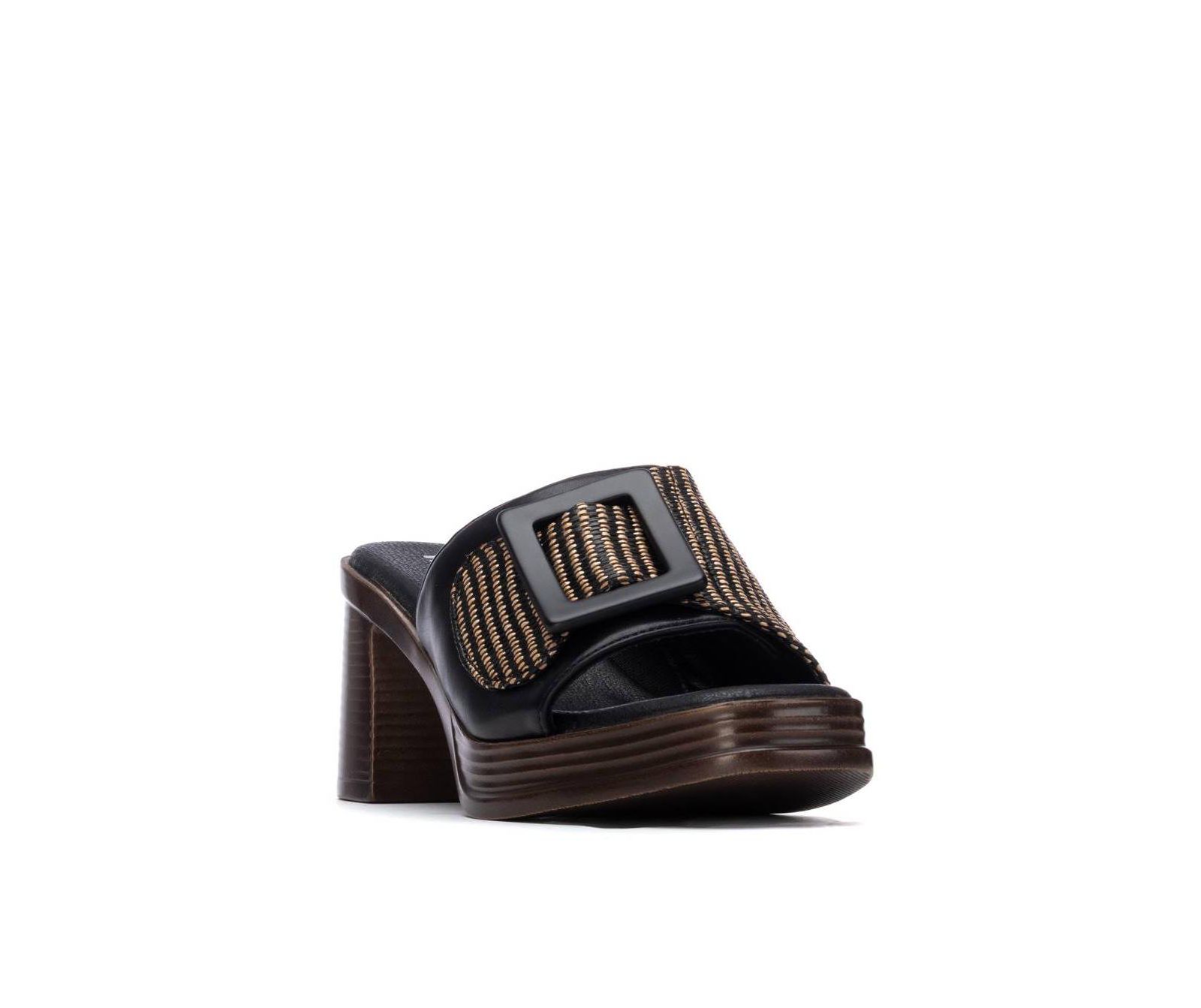 XTI Women's Refresh Collection Block Heel Slip On Sandals