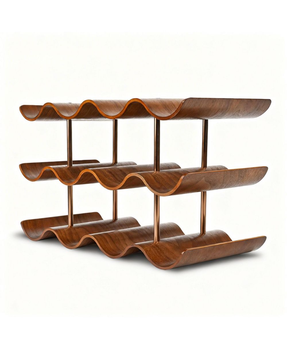 Полка для вина YIGII Countertop Wooden Storage Organizer