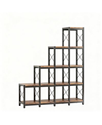 Стеллаж-лестница Yigii Industrial Vintage Book Storage Display Shelf Organizer