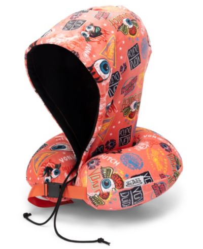 Подушка для путешествий Von Dutch Jax Hooded Memory Foam 11"