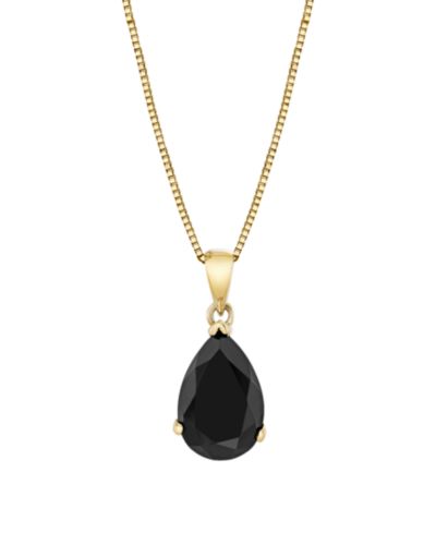 Подвеска-кулон Onyx Pear в 14k желтом золоте (2-3/4 ct. t.w.)