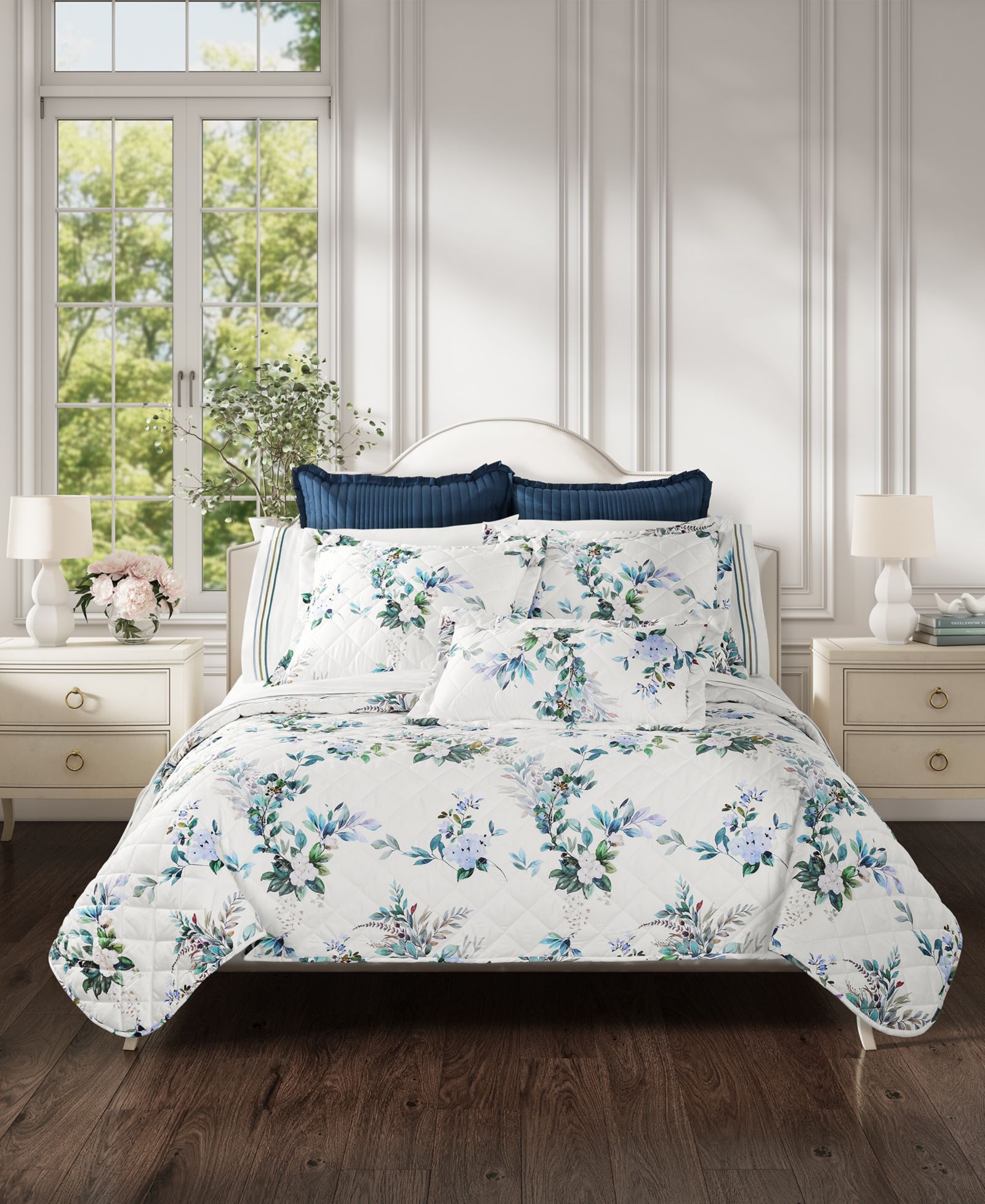 Комплект из 3 стеганых покрывал J. Queen Cottage Meadow Floral, Full/Queen