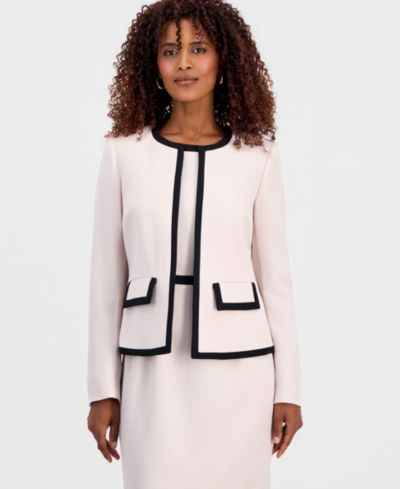 Kasper Women's Colorblocked Open-Front Jacket, Regular & Petite