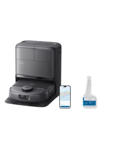 eufy Combo C28 Robot Vacuum and Mop Combo, HydroJet Self-Cleaning Roller Mop, 15,000 Pa Turbo High Suction