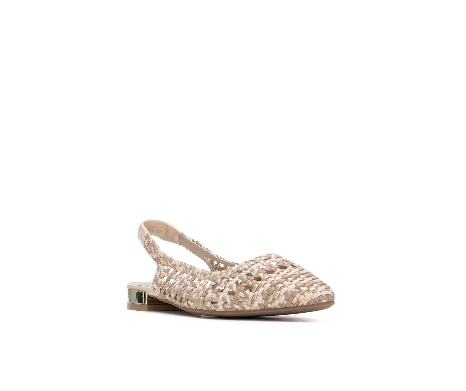 XTI Women's Slingback Braided Flats