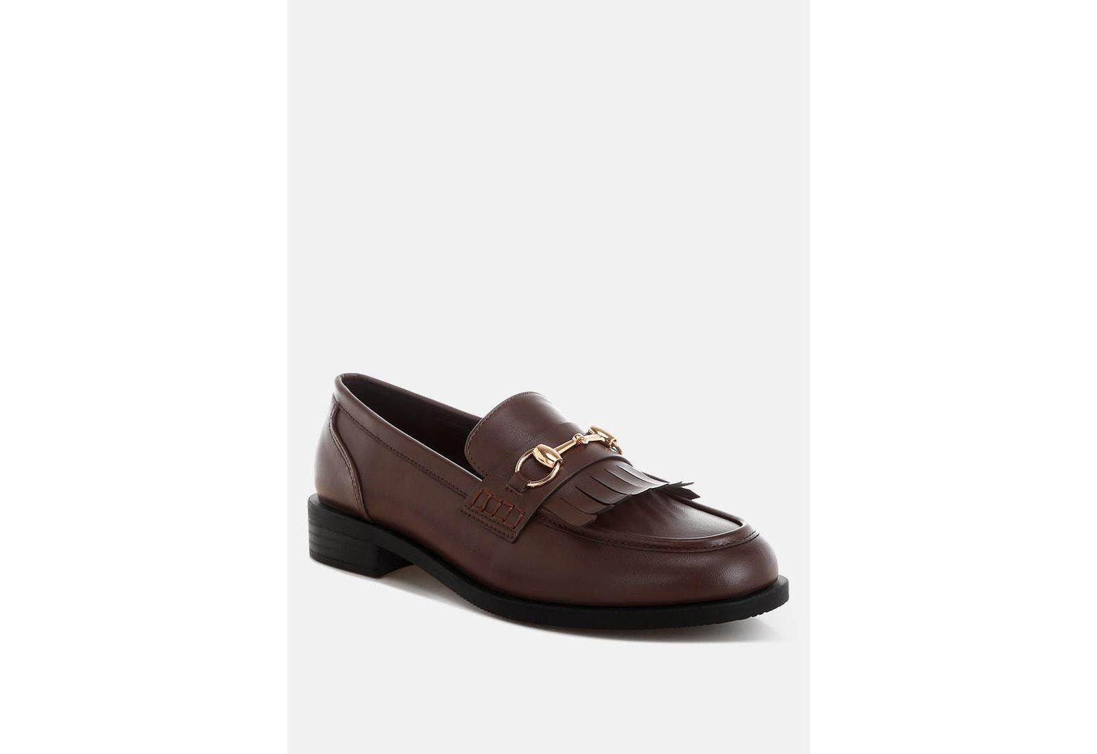 London Rag Womens Enola Low Block Heel Loafers