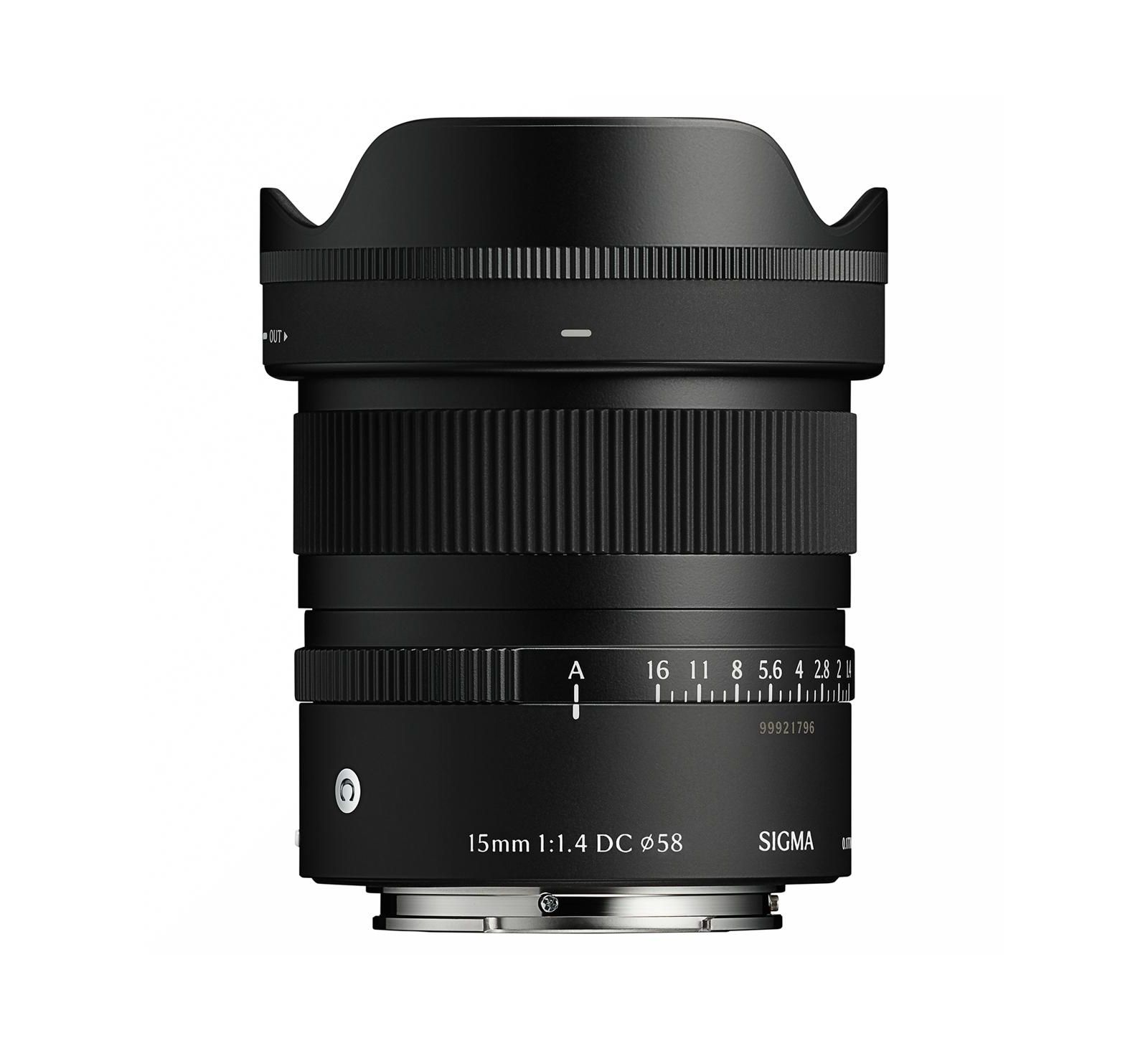 Sigma 15mm F/1.4 DC Contemporary Compact Lens for Sony E Mount