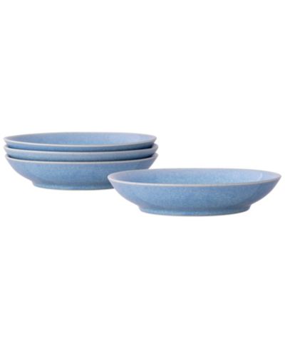 Noritake Colorwave Kiln Azure Coupe Pasta Bowls, Set of 4