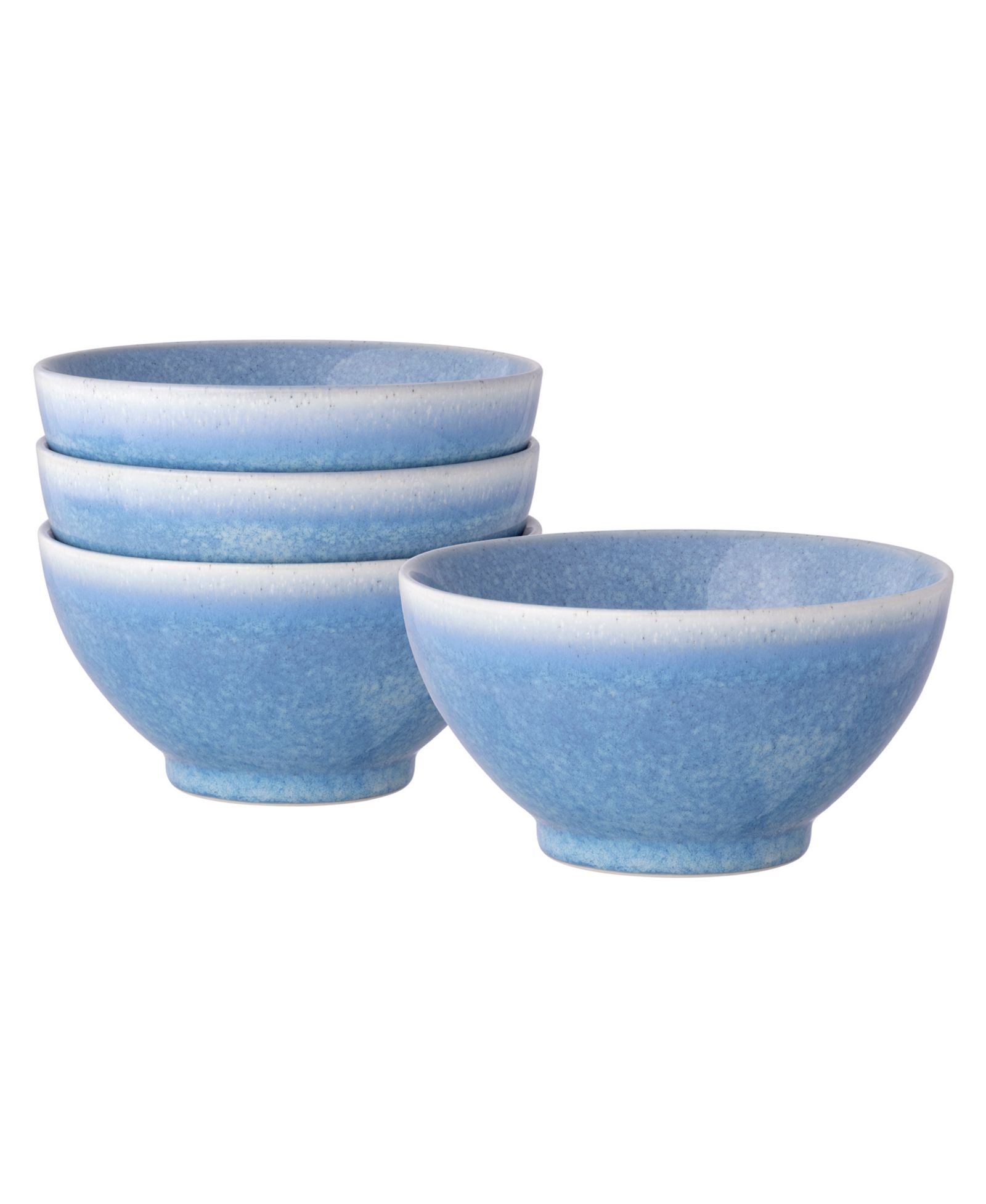 Рисовые чаши Noritake Colorwave Kiln Azure, набор из 4 штук