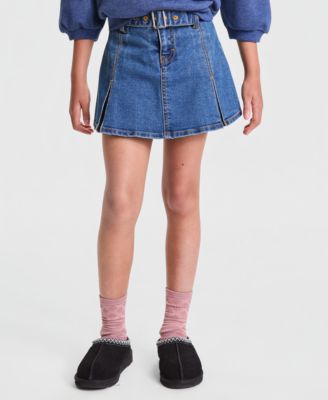 Детский шорты-юбка Levi's 7-16 с плиссировкой и поясом