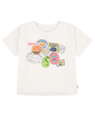 Levi's Girls' 7-16 Fruit Stickers Short-Sleeve T-Shirt