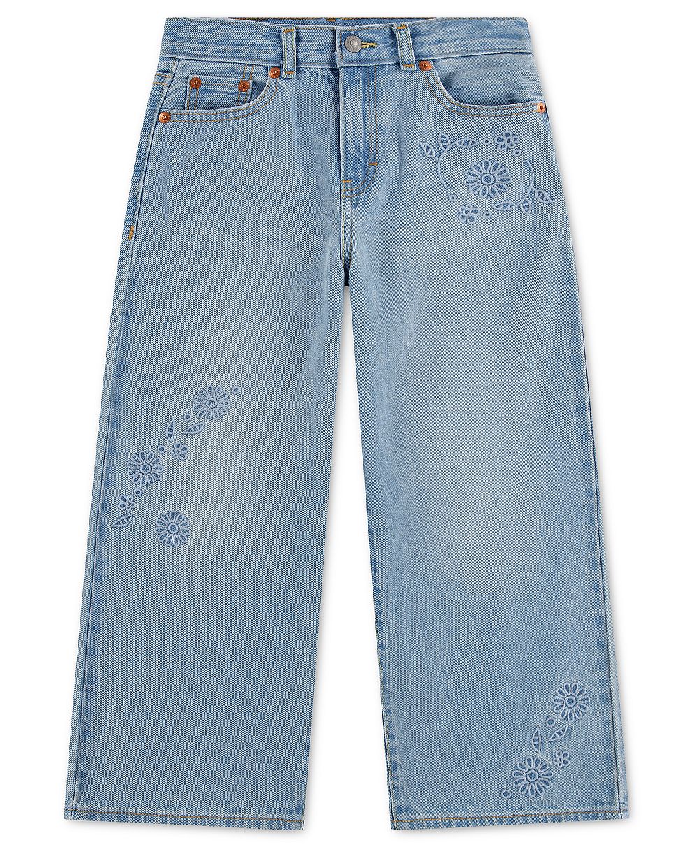 Levi's Детские джинсы Baggy с вышивкой, высокий пояс