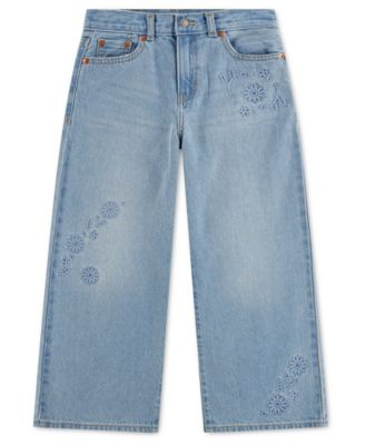 Levi's Детские джинсы Baggy с вышивкой, высокий пояс