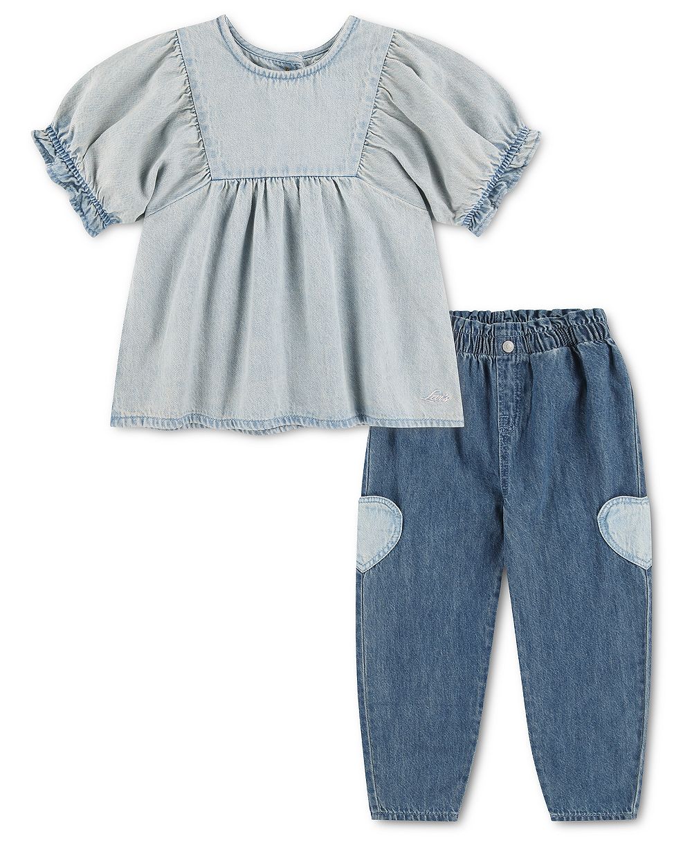 Детский комплект Levi's 2T-6X: топ и брюки