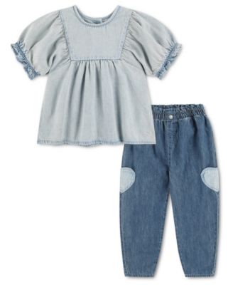 Детский комплект Levi's 2T-6X: топ и брюки