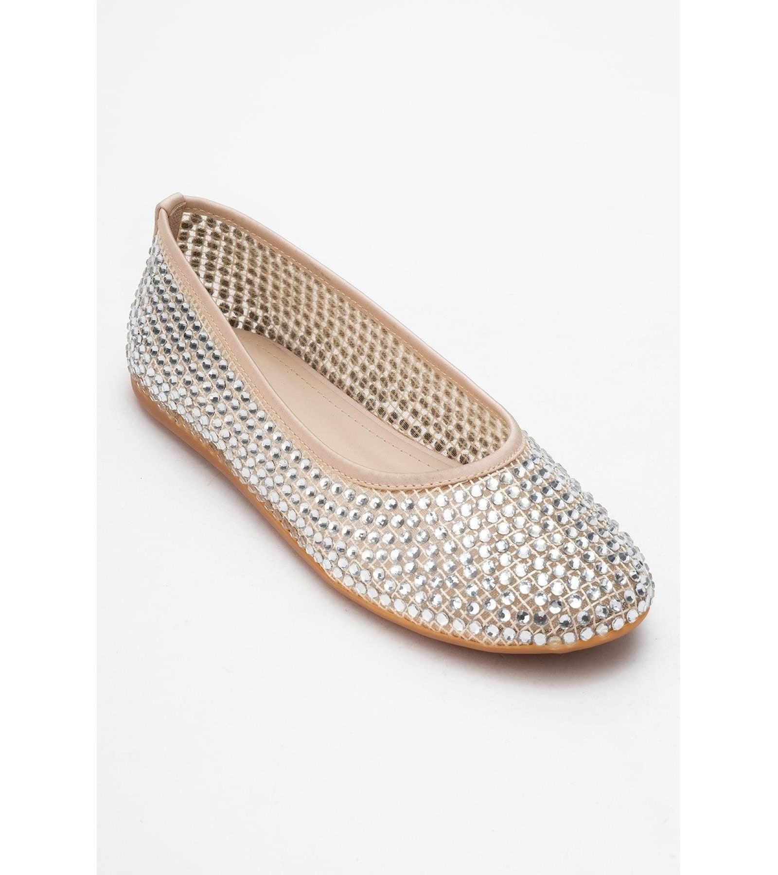 Prologue Shoes Женские Runway Mesh Embellished Ballet Flat