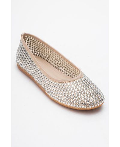 Prologue Shoes Женские Runway Mesh Embellished Ballet Flat