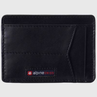 Мужской минималистичный кошелек Alpine Swiss RFID Safe Leather